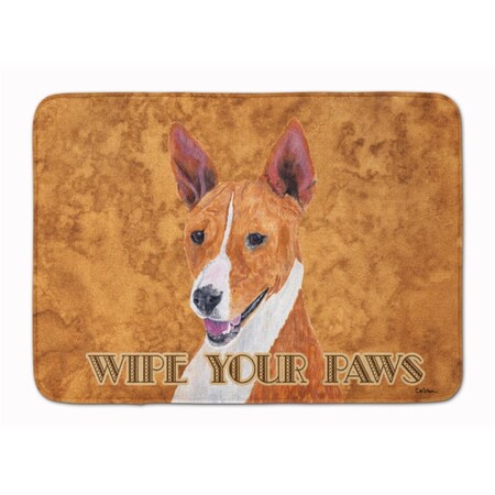 Carolines Treasures Basenji Wipe Your Paws Machine Washable Memory Foam Mat SC9124RUG